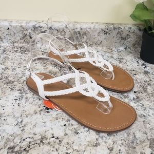 NWT Wonder Nation Criss-Cross Braided Sandals Girl's Shoes